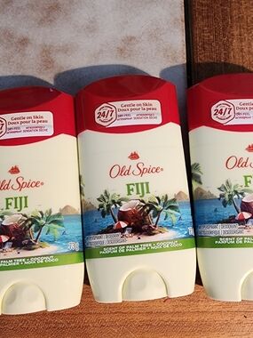 Old Spice Fiji Antiperspirant Deodorant NEW x 3